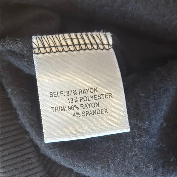 Jane + Delancy Black Ghost Sweatshirt, women’s size large - Picture 3 of 8